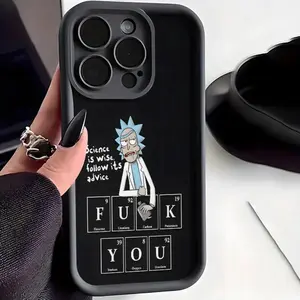Rick And Morty Unshackled Rick Phone Case by Warner Bros, Officially Licensed for Iphone Models 16/15/14/13/12/11/Pro/Max/Xs/Xr/8/7. Features Shockproof Soft TPU, Anti-Slip Design, Camera Protection, And Anti-Authority Artwork.