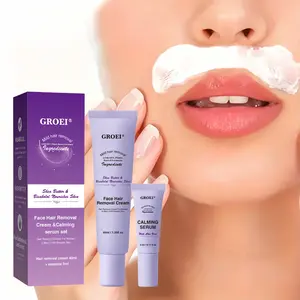 40ML Facial Hair Removal Cream, Painless and Non-Irritating, Quick Hair Removal in 5 Minutes, Smooth Skin, Suitable for Men and Women