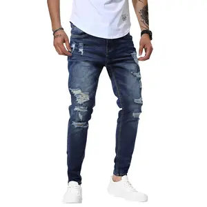 TUREFACE Mens Jeans Slim Fit Skinny Denim Stretch Tapered Jean Pants
