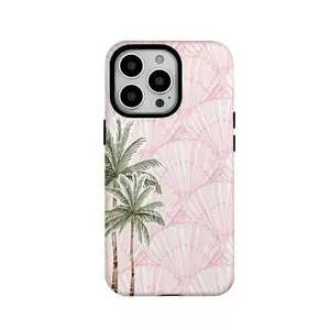 Mobile Phone Case: Fashionable Coconut Powder Shell Smartphone Case,phone Case Suitable for Iphone 11/12/13/14/15/16/17 Pro Promax Plus Air and Samsung S22/S23/S24/S25 Plus Ultra Fe, 2 in 1 Glossy Protective Case, Accessories, Cellphone