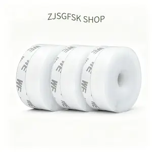 3 Pack S-15Ft Door Weather Stripping, 1.3 Inch Width Self Adhesive Draft Stopper, Anti Draft Insulation Seal Tape for Doors, Windows and Shower Doors
