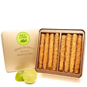 Key Lime Almond Lace Tuile Gift Tin - 24ct
