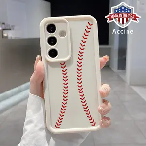 Case for Samsung S25 ultra plus S24 S23 S22 Ultra Plus Baseball Advanced fashion gift Drop Protection Shockproof Soft Silicone smartphone Cover Protector Screen Protector