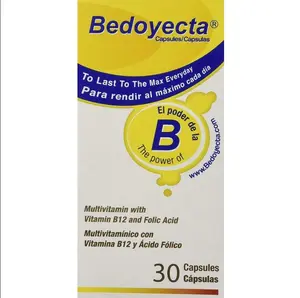 Bedoyecta Multivitamin with Vitamin B12 and Folic Acid Supplement Capsules 30 Ct Healthcare