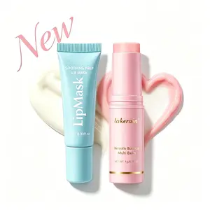 [NEW]PDRN Pink Collagen Multi Balm & Overnight Lip Mask Combo | Volufiline,PDRN,NAD for youthful look,fade fine lines,firm anti-aging skin | Works on eyes,neck,forehead,smile lines & chapped lips | Korean skincare set Summer Vibes
