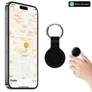Portable GPS Tracker for Pets, Children, and Valuables – No SIM Card Required, No Subscription – Real-Time Global Tracking Device – Compatible with iOS – For Apple iPhones, 1 unit