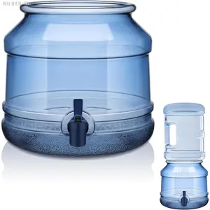 5 Gallon Water Jug Dispenser Base with Spout for 3 to 5 Gallon Bottle Plastic Water Jug Holder Containers for Stand or Countertop(Blue)DD14HUB STORE