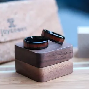 Wick Rosewood Stainless Steel Ring | Men's | Joycoast