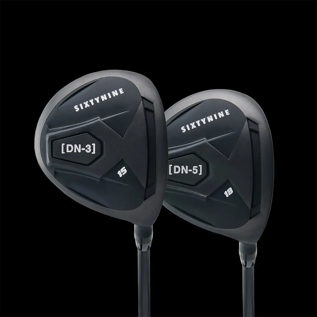 69Golf Wood Set DN-3 & DN-5 Performance Tuned CG Stiff Graphite Shafts Clean Turf Interaction