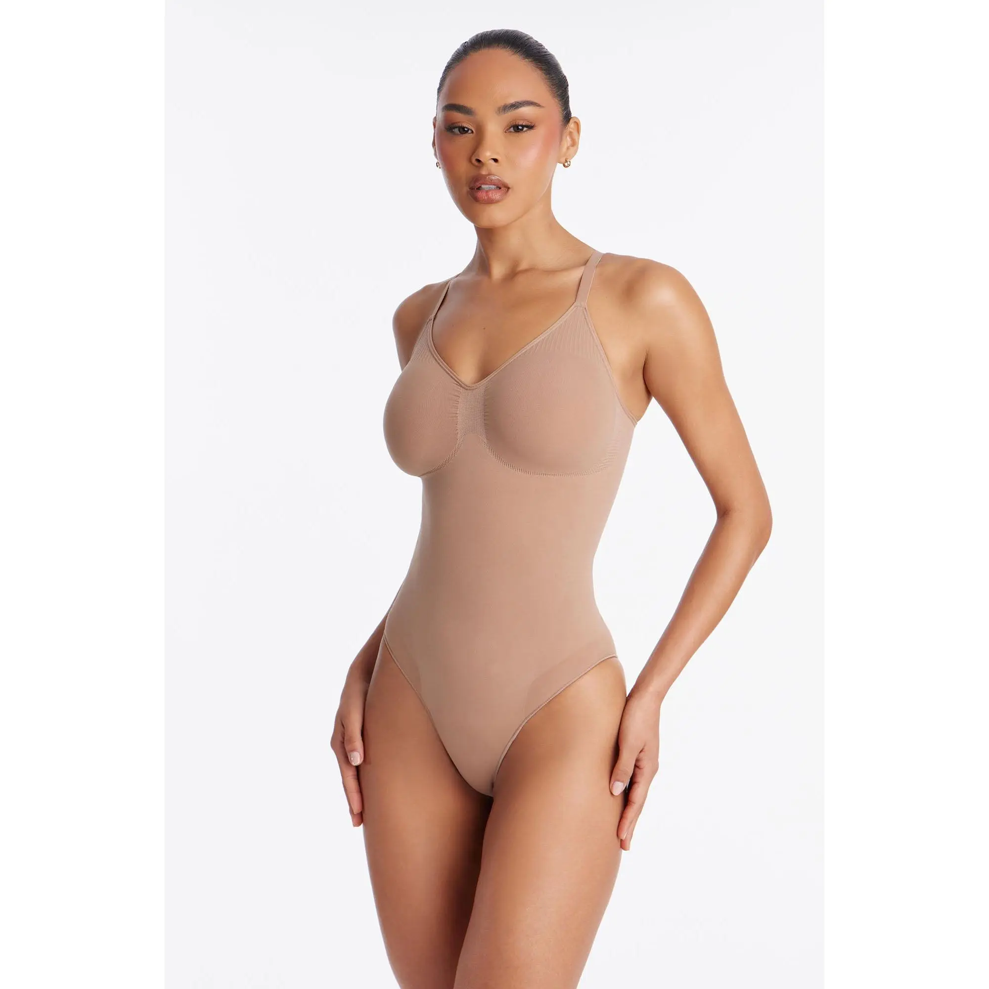 Nova Sculpt Seamless Strong Compression Brief Bodysuit - Nude