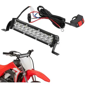 Dirt Bike Light Bar 60W 2500LM Motorcycle Headlight Light Bar Plug Play Universal for Most 7/8" Handlebar CRF110 KLX140 KLX110 TTR110 TTR110E, Led Light Bar