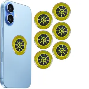 6-Pack Cell Phone Protection Stickers Compatible with Smartphones Tablets Laptops Wi-Fi Routers TVs Easy to Apply Gold Ultra-Thin Stylish Accessory