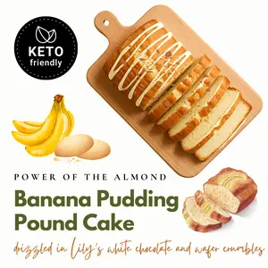 Banana Pudding Keto Pound Cake Loaf