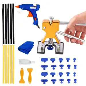 Adjustable Width Car Dent Puller Kit, Car Dent Remover, Dent Repair Tool Set for Auto Body, Motorcycle, Refrigerator, Us Plug Included