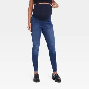 Isabel Maternity by Ingrid & High Rise Standard Fit Ankle Ponte Pants