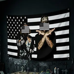 SB & American Flag Tapestry, Gift for fans