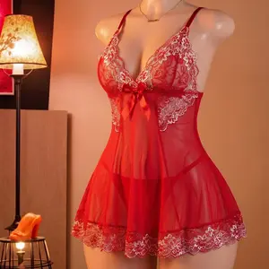 LACE Sexy Lingerie for Women Teddy Sexy Lace Bodysuit Halter Neck One Piece Babydoll Lingerie Adjustable