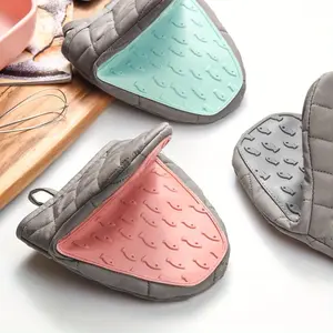 Silicone Oven Mitts, 2 Counts/set Non-slip Heat Resistant Oven Gloves, Kitchen Baking Accessories for Cooking & Baking Kitchenware