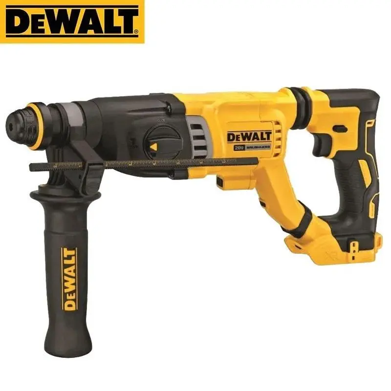 DEWALT DCH263 20V XR Brushless Cordless SDS Plus Rotary Hammer Kit - 20V XR Power, Batteries, Demolition Ready, Auxiliary Handle, Depth Gauge, Brick Masonry Tools for Construction Sites, DIY Projects