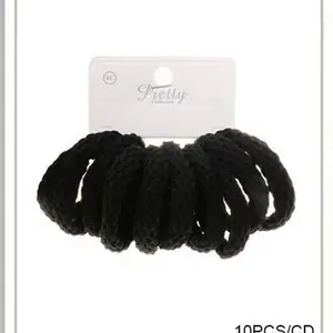Pretty Collection Black Hair Ligas - 10PCS/CD Hair Accessories for Your Needs