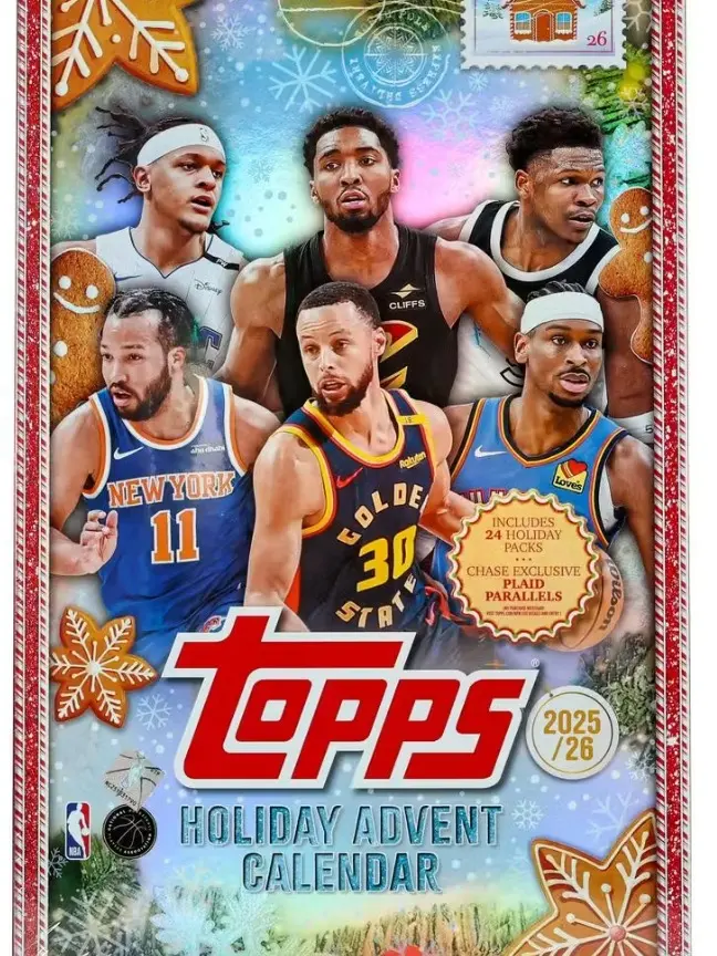 2025/26 Topps Holiday Basketball Countdown Calendar Box