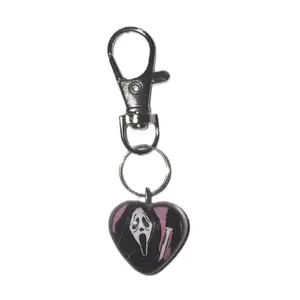 Ghostface Scream Heart Acrylic Keychain Bag Charm/ Cellphone  Smartphone Charm Clip - Cute and Versatile Accessory for Keys or Bags