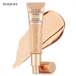 PHOFAY Hydrating Liquid Foundation Long-Lasting Makeup Lightweight Medium Coverage Semi-Matte Moisturizing Concealer, Christmas gifts