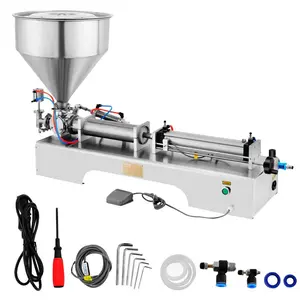 VEVOR Horizontal Pneumatic Liquid Filling Machine 10 - 300ML, Paste Liquid Filling Machine with 30L Hopper, Pneumatic Dual - use Paste Filling Machine for Cream Shampoo LiquidsVEVOR Super Brand Day