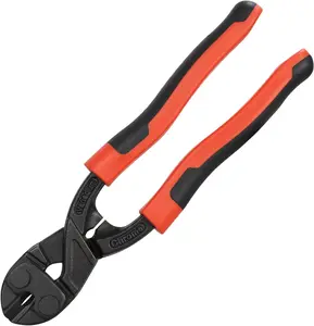 8-inch Mini Bolt Cutter, Heavy Duty Wire Cutters with Ergonomic Handle, High Hardness and High Leverage, CR-V Steel Blade for Wire, Cables, Chains, Small...