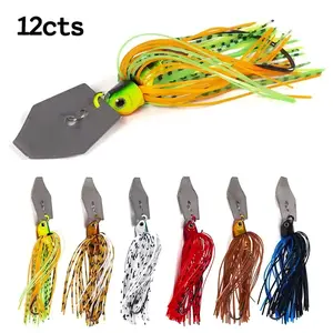 Fishing Lures with Hook (6 Counts/set), Artificial Wobbler Buzzbait Jigging Lure, Spinner Spoon for Pike, Outdoor Fishing Accessories, Fishing Lure Kit