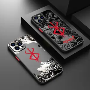 Berserk Comics Anime For Apple iPhone 17 Pro Max Air 16 15 14 13 12 Mini 11 XS XR X 8 7 Pro Max Plus & Samsung Galaxy S25 S24 S23 S22 S21 fe EDGE Plus Ultra Plus FETPU Frosted Translucent Phone Case
