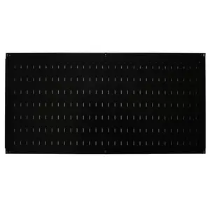 16in x 32in Horizontal Black Metal Pegboard Tool Board Panel