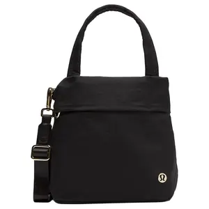 Lululemon On My Level 5L Nylon Crossbody Tote Bag - Hands-Free Carry-All Women's Handbag, Casual Unisex Design for Men, Black, Hands-Free Women's Handbags, Carry-All Women's Handbags
