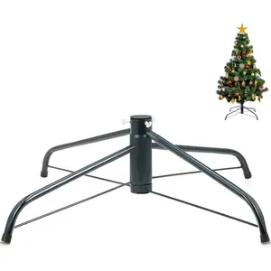 Metal Christmas Tree Stand, 16 Inch Folding Xmas Tree Stand Base for  Ft Christmas Artificial Tree, Replacement Christmas Tree Holder Fit Under 0.87 Inch Pole Xmas  Tree