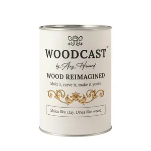 Amy Howard WoodCast Moldable Wood Pulp – Sculpt, Carve & Restore Furniture Details (1.1 lbs)