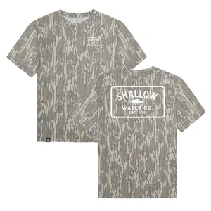 Bottomland Shallow Water Co Camo Tshirt, Mossy Oak Shallow Camo Bottomland Tee
