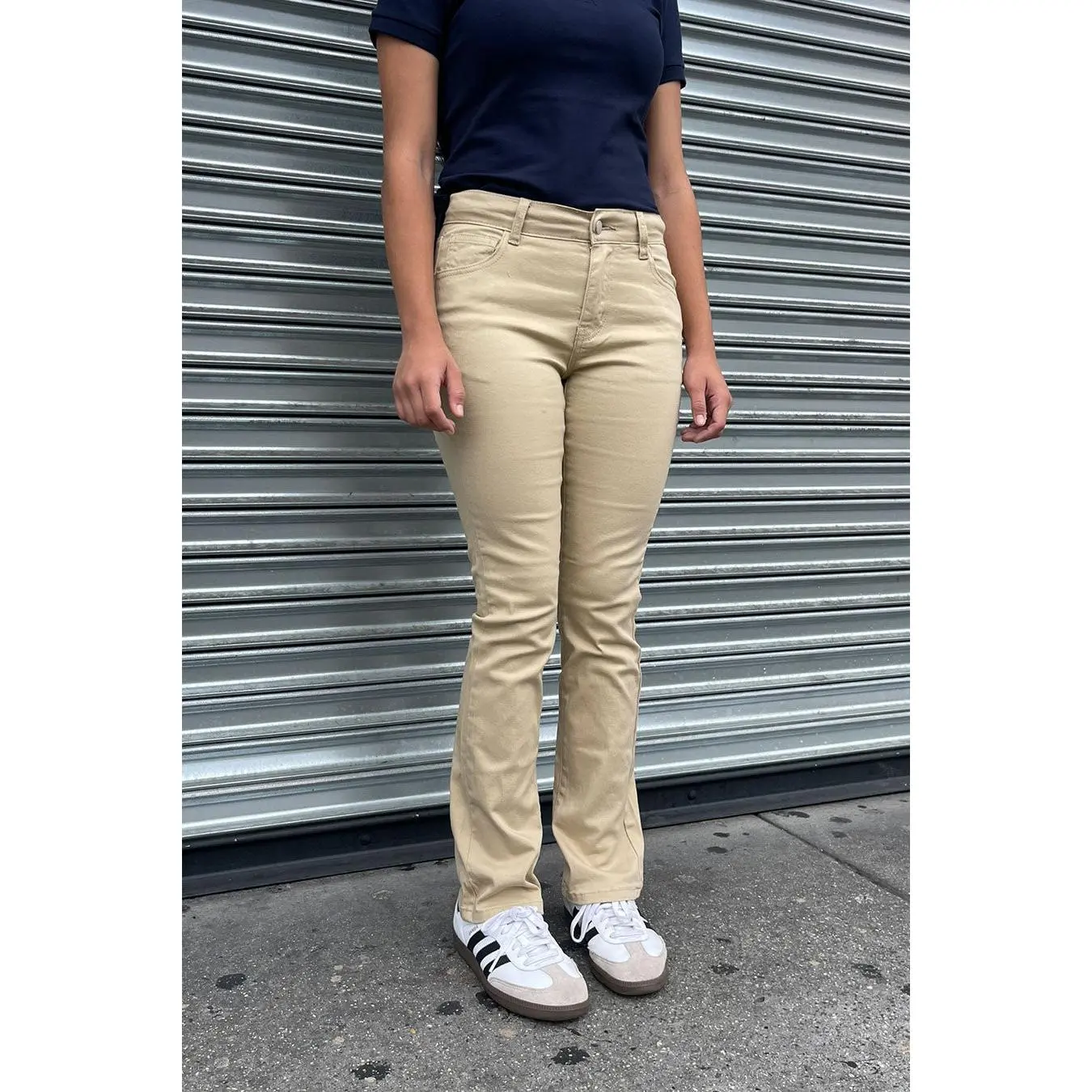 Essential Bootcut Cotton/Spandex Twill Uniform Pants Essential Bootcut Cotton/Spandex Twill Uniform Pants