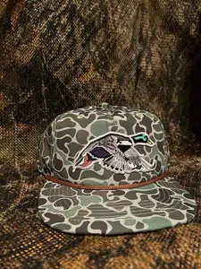 Mallard duck jungle camp rope-brim SnapBack hat Mallard duck jungle camp rope-brim SnapBack hat