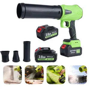 Heavy Duty Cordless Leaf Blower, Comes with 2 Long-Lasting 6000mAh Batteries, Turbo Force Air, Ideal for Home, Garage, and Outdoor Use