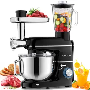 Cheflee 6.5QT 660W Multifunctional Stand Mixer • Meat Grinder • Vegetable Slicer • 1.5L Blender • All-in-One Kitchen Appliance for Home Cooks