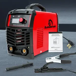 Stick Welder, 110/220V 160A ARC IGBT Inverter Hot Start MMA Welding Machine, Digital Display Adjustable, with Electrode Holder, Working Plier, Plug Conversion Wire and Brush-2024