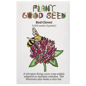 Red Clover Seeds for Planting: Tea Herb, Perennial Nitrogen Fixing Cover Crop, Certified Organic - 2,000 Seed Packet / Bulk Pack