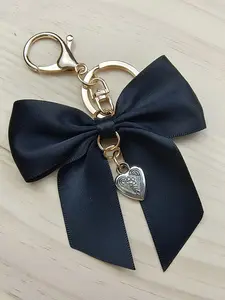 Cute Ribbon Bow Keychain, Vintage Charm Bag Pendant, Perfect for Women and Girls, Wallet Backpack Car Accessory, Valentine's Day Gift, Keychain Accessories