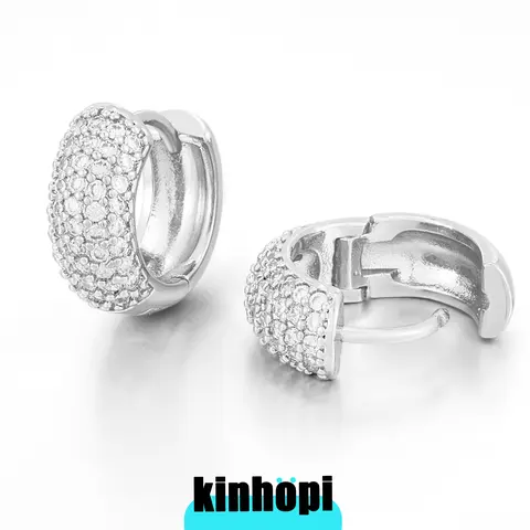 KINHOPI Big Gold Hoop Earrings for Big Ear Men Cartilage Huggie Simple Clean Lightweight Gift Gold Plated Hoop men's accessories