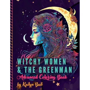 Witchy Women and The Greenman Advanced Coloring Book Paperback – July 25, 2023