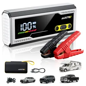 AUXITO Latest 10000A Jump Starter, 12V Car Battery Jump Starter, Up to All Gas/All Diesel Engine with LED Display, 20000mAh Power Bank,30W Type-C Fast Charging and 168W DC Output, 3-Mode Flashlight,Storage Case