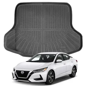 Canvcle Custom Fit Trunk Mat for 2020-2026 Nissan Sentra TPE Non-Slip Waterproof Cargo Liner All Weather Protection Black