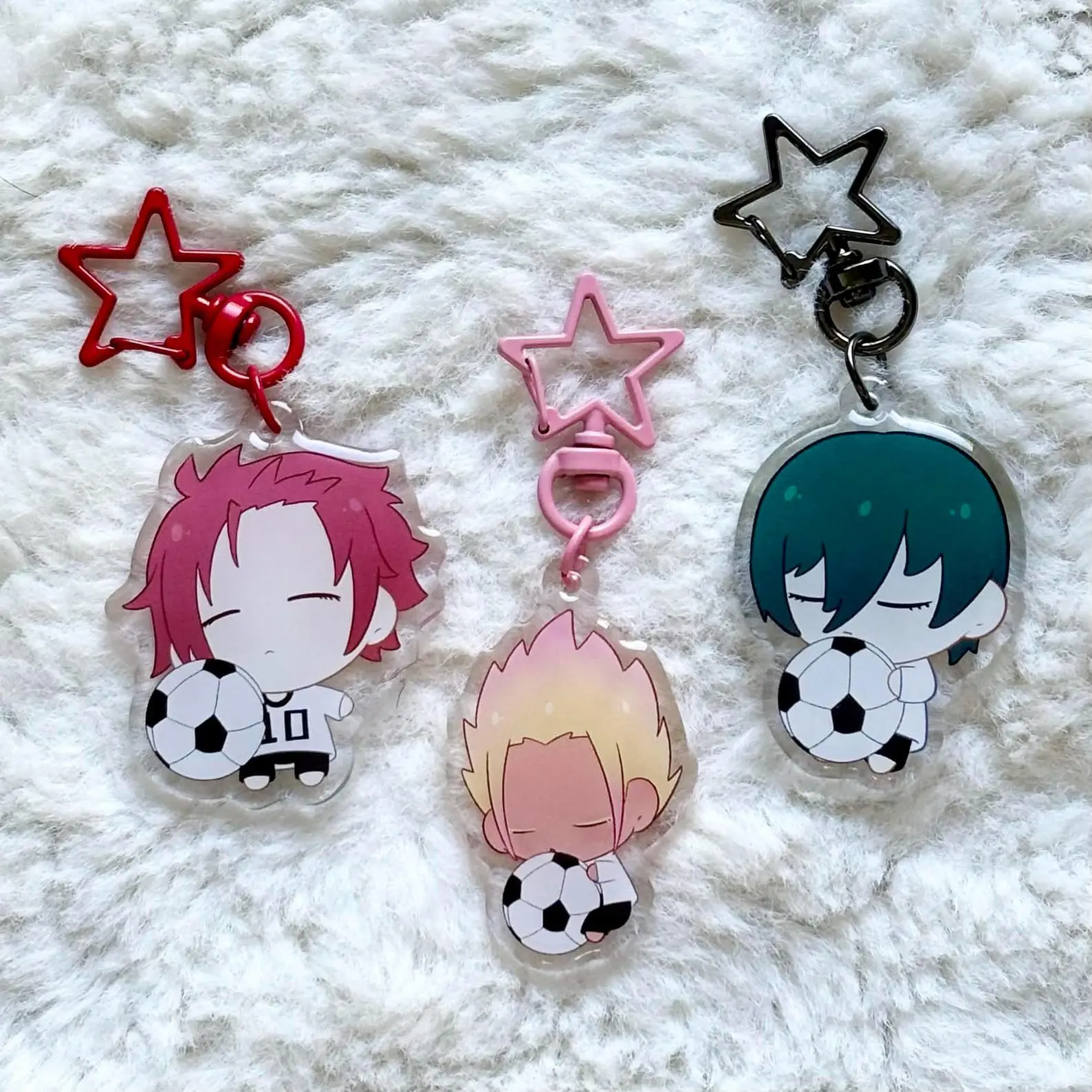 Blue Lock Acrylic Keychains | Sae, Shidou, Rin