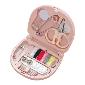 Mini Pink Sewing Kit Complete – Sewing & Embroidery Essentials, Handy for Quick Repairs, Compact Size, Ideal for Gifting, Suitable for Beginners