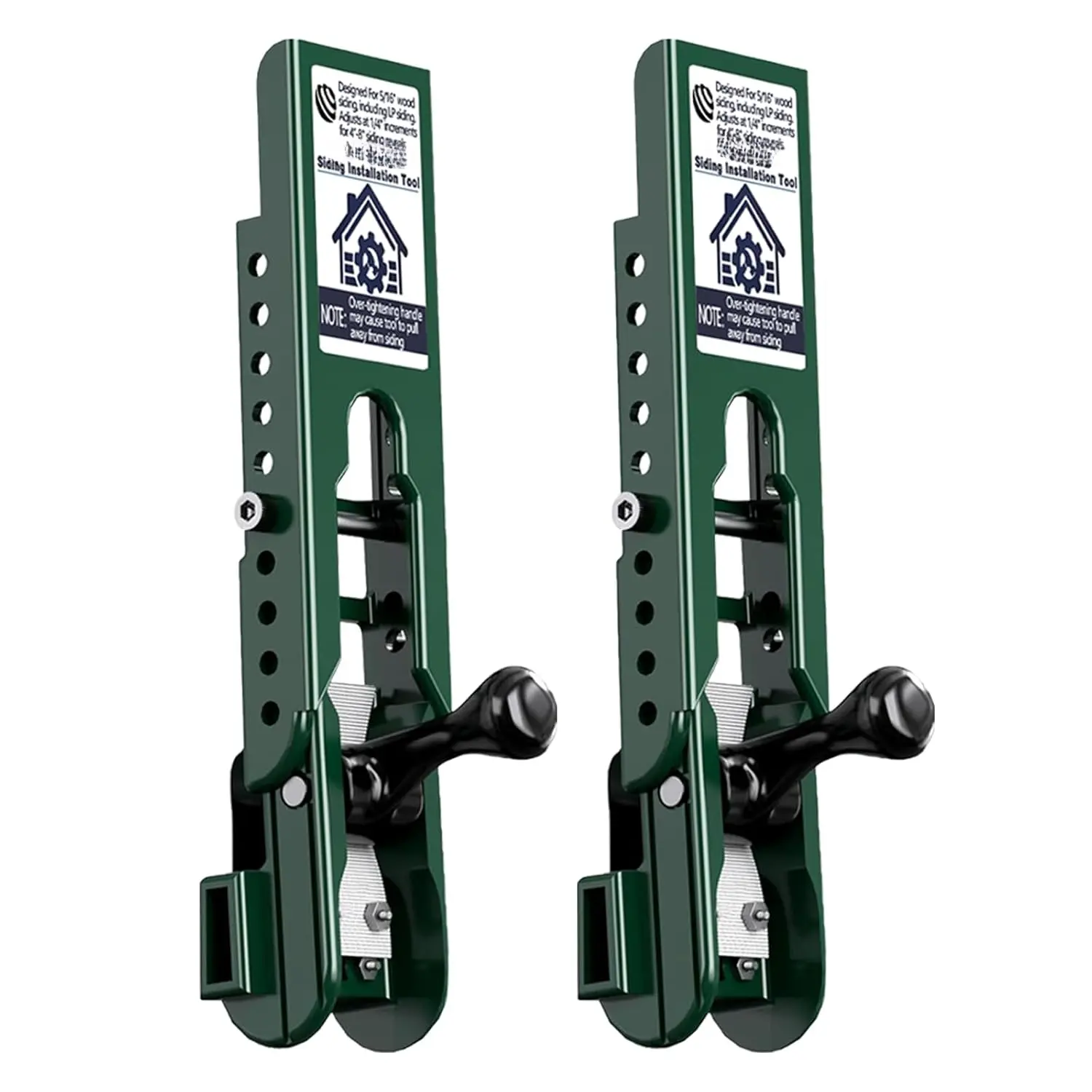 2pc Siding Installation Kit, Compatible with 5/16-Inch Fiber Cement Siding, Siding Installation Tool with Adjustable Hand Pins, Siding Versatile Tool for Home Exterior